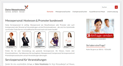 Desktop Screenshot of deine-messehostess.com