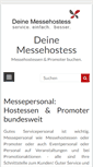 Mobile Screenshot of deine-messehostess.com